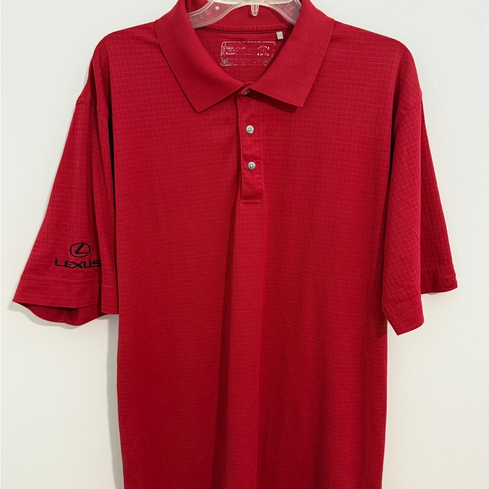 Men's Brick Red Polo Shirt- Lexus